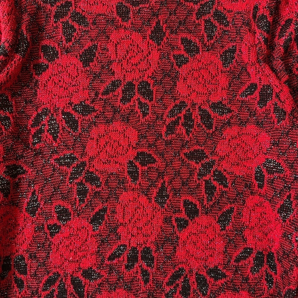Vintage D’allairds Floral Sweater Medium - Picture 4 of 4